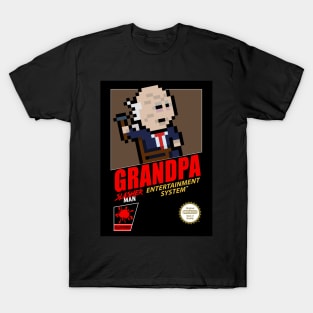 John Dugan "Grandpa" retro 8-bit horror gaming T-Shirt